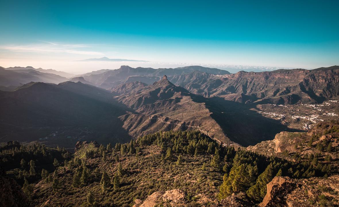 Vista de la montaña en Gran Canaria