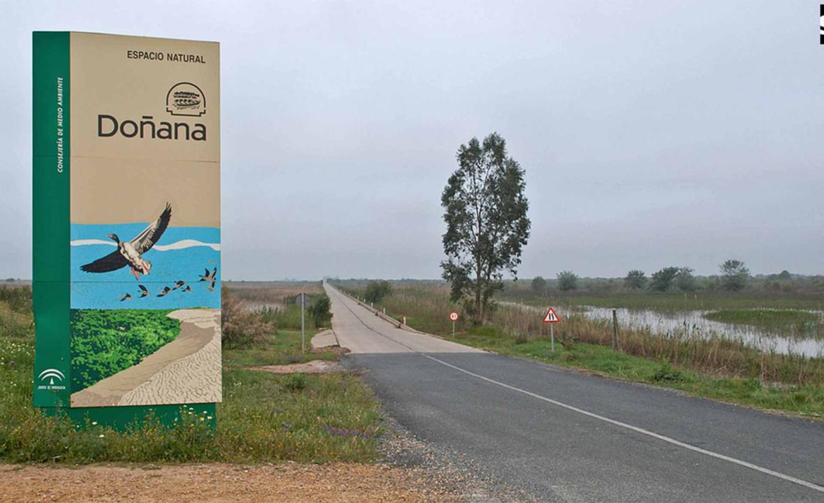 Entrada al Parque Nacional de Doñana