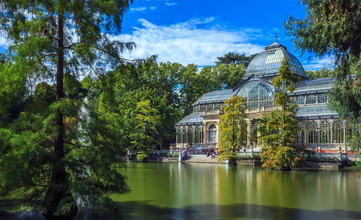 Palacio de cristal en Parque del Retiro