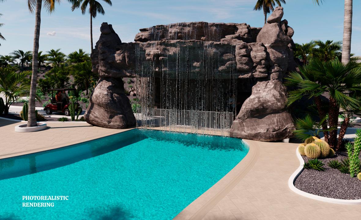 Piscina con cascada Elba Corralejo