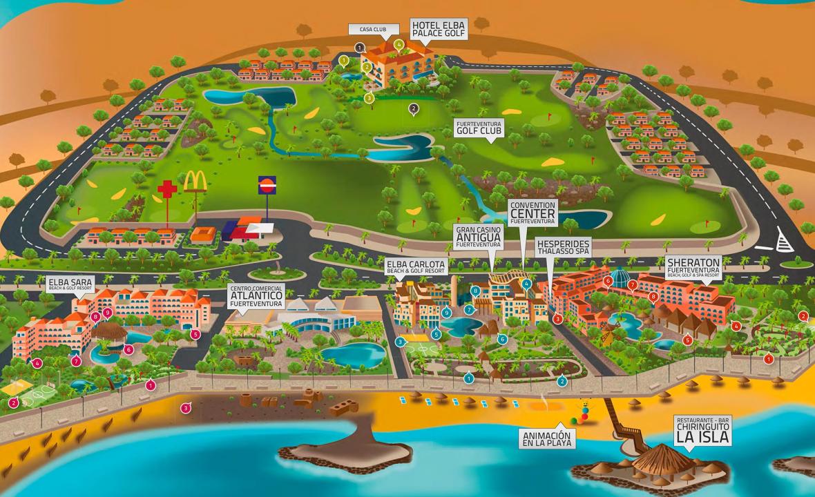 Plano del Resort, Fuerteventura