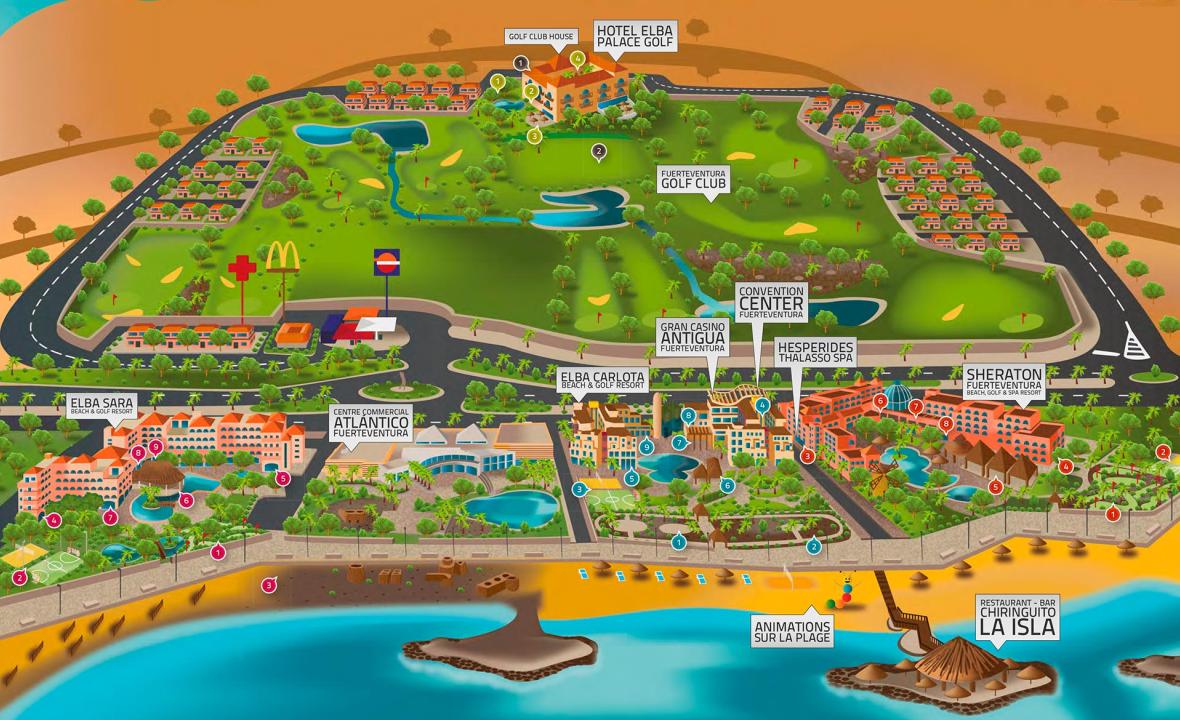 Plano del Resort, Fuerteventura