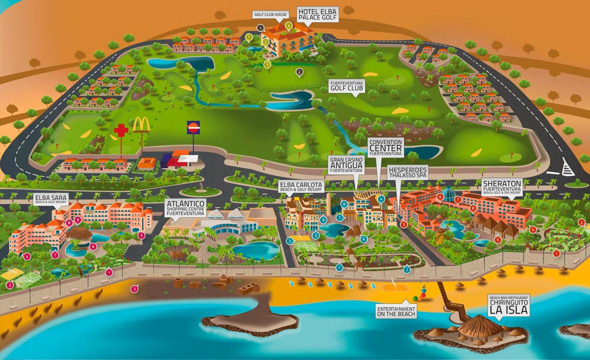 Plano del Resort, Fuerteventura