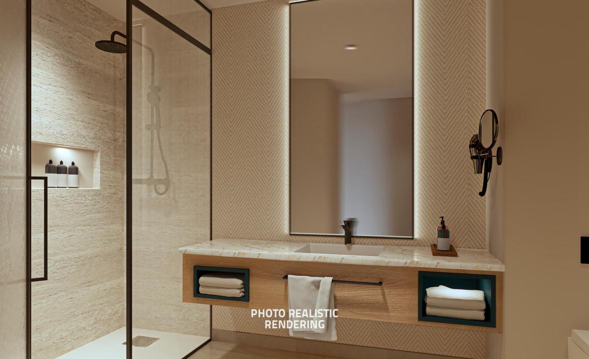 Baño estándar, Elba Corralejo