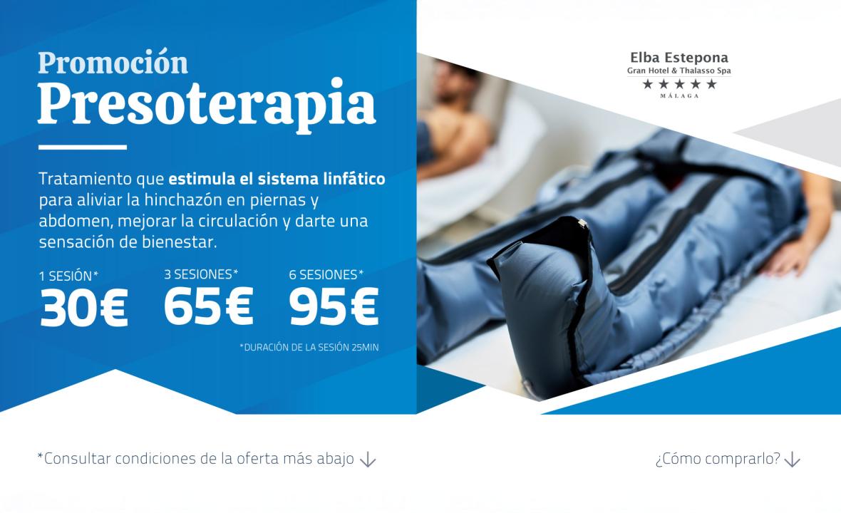 Promoción Presoterapia, Elba Estepona Gran Hotel & Thalasso Spa