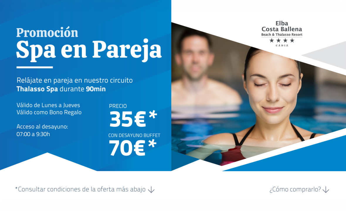 Promoción Spa en Pareja, Elba Costa Ballena