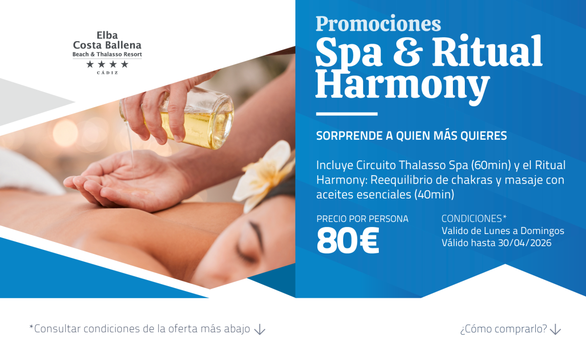 Oferta de Ritual Harmony, Thalasso Spa Elba Costa Ballena