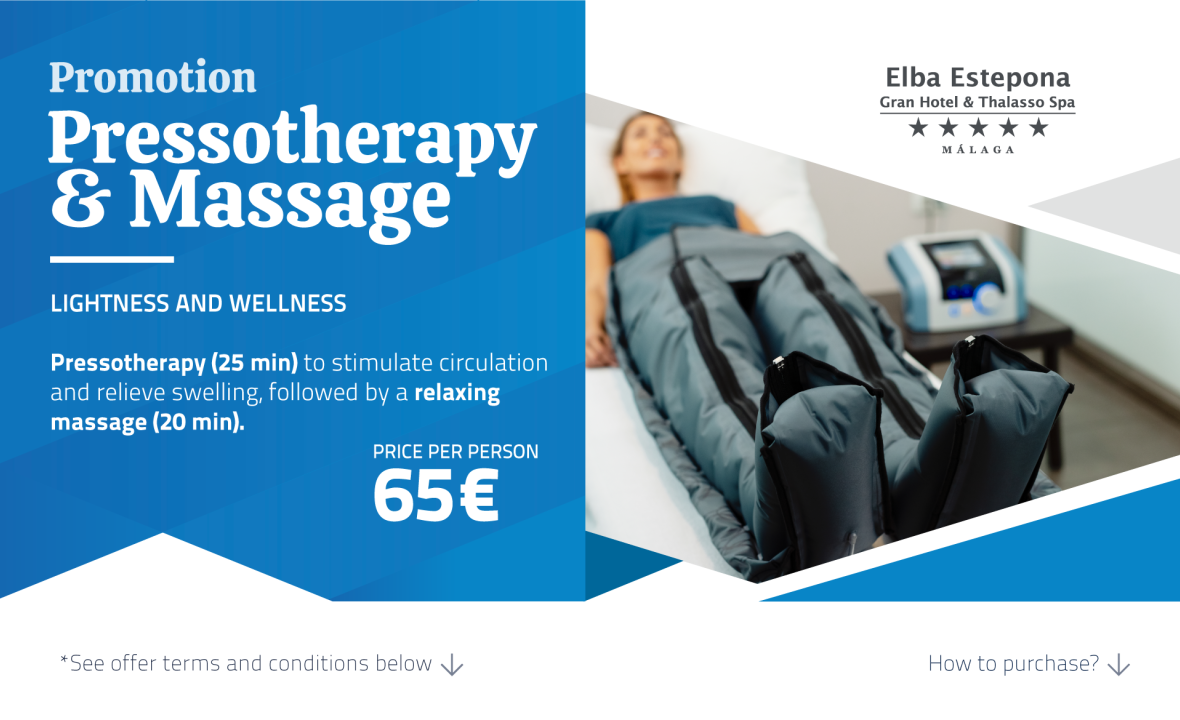 Promoción Presoterapia, Elba Estepona Gran Hotel & Thalasso Spa
