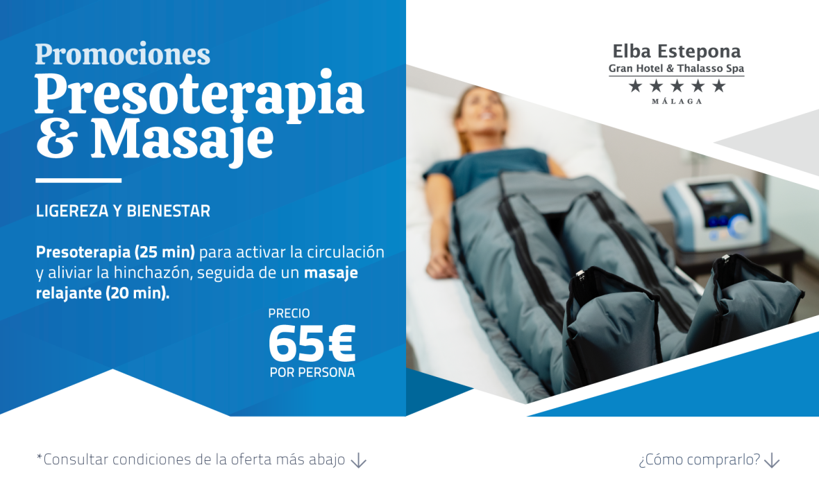 Promoción Presoterapia, Elba Estepona Gran Hotel & Thalasso Spa