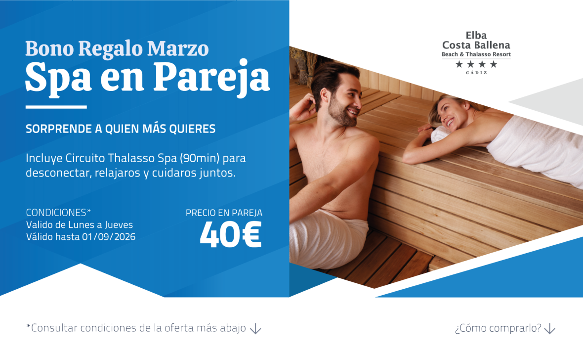 Bono regalo Elba Costa Ballena, Spa en Pareja