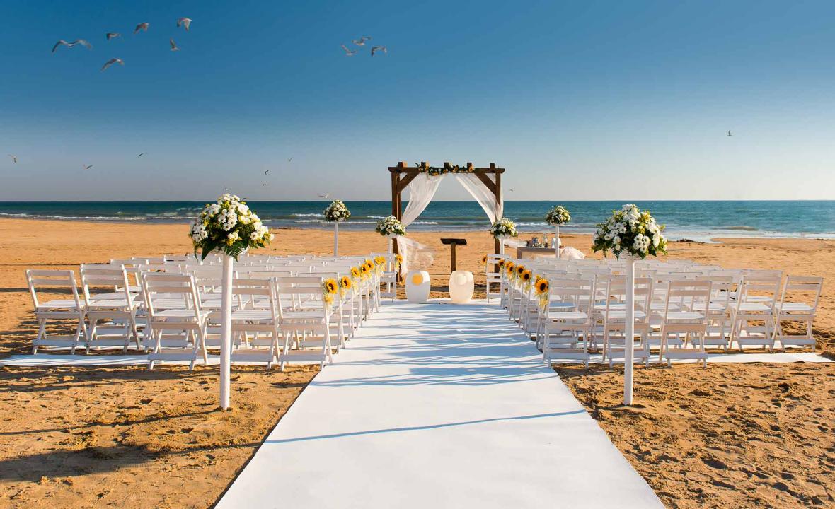 Boda en la playa, Elba Costa Ballena