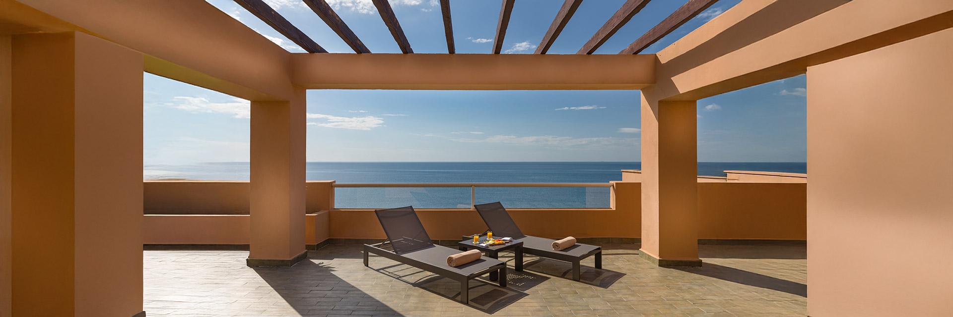 Terraza vista mar en Suite, Elba Estepona