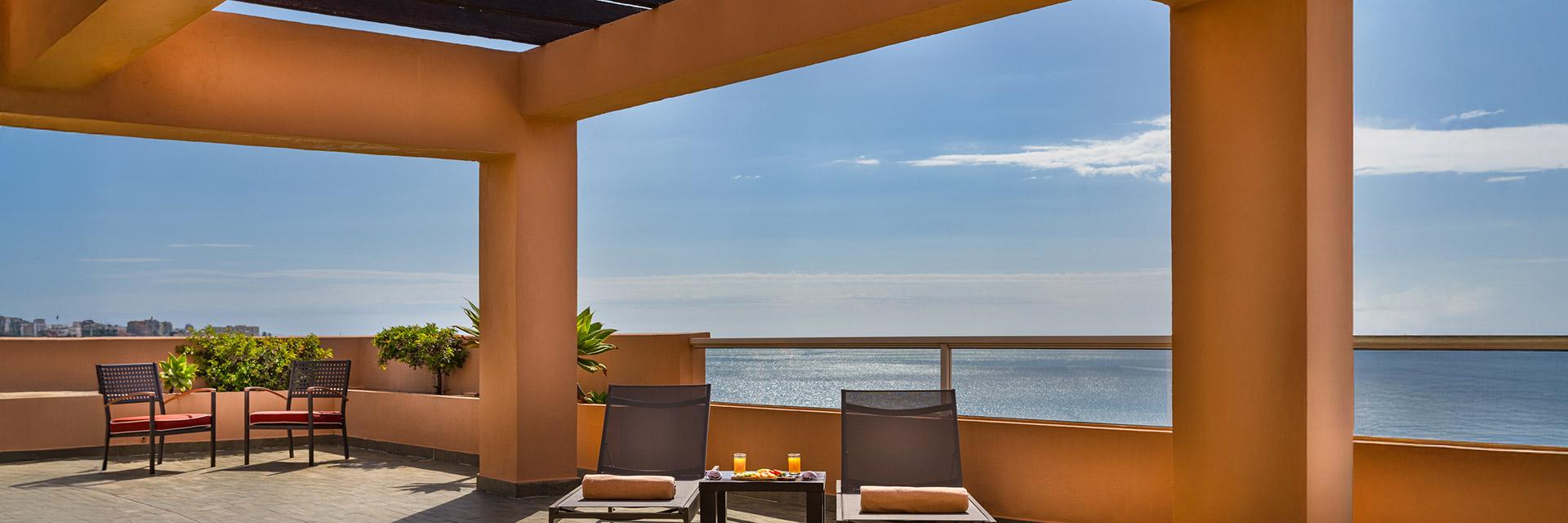 Terraza vista mar en Suite, Elba Estepona