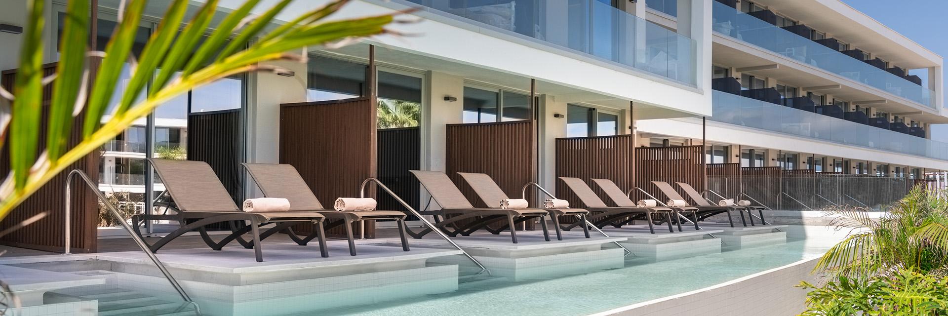 Terraza Habitación Swim-Up, Elba Corralejo Premium Level