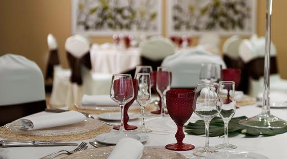 Arreglos mesa bodas Hotel Elba Vecindario