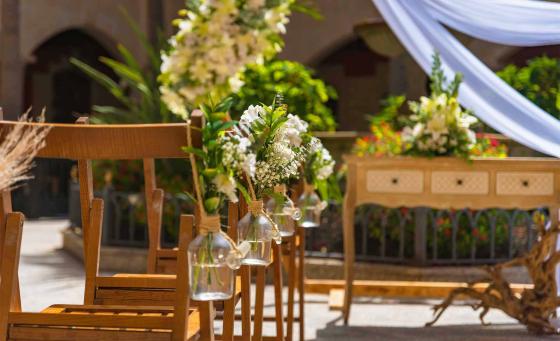 Decoración Wedding by Elba, Patio Canario Elba Palace