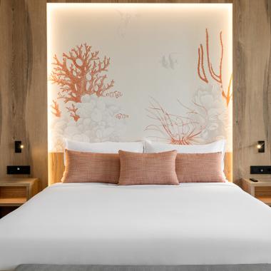 Vista de la cama de la habitación