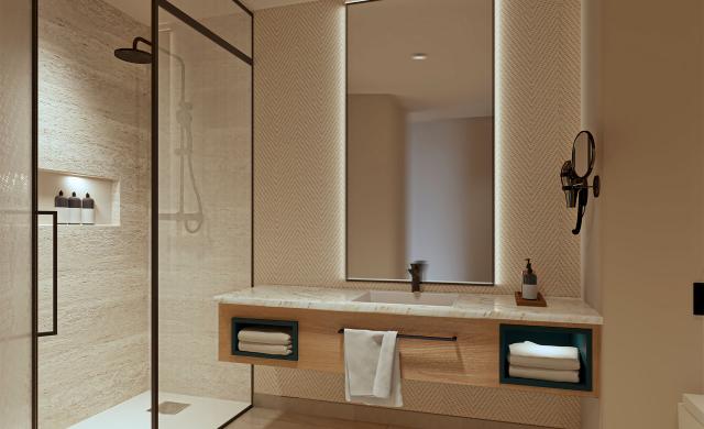 Infografia Baño Standard Elba Corralejo