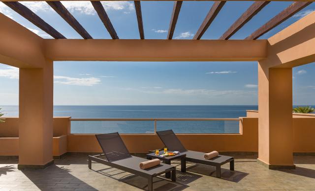 Terraza Vista Mar en Suite Presidencial, Elba Estepona