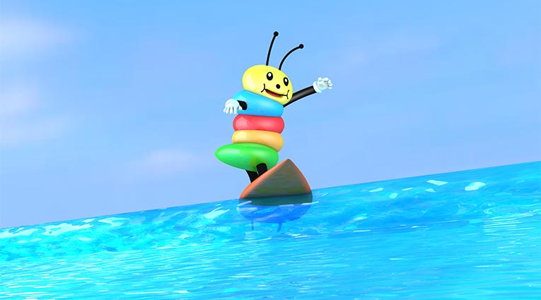 Pepe surfeando en las playas de Lanzarote