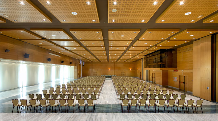 Vista de salón para conferencias