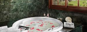 Bañera con bonitas vistas en la Suite del Hotel Elba Palace Golf